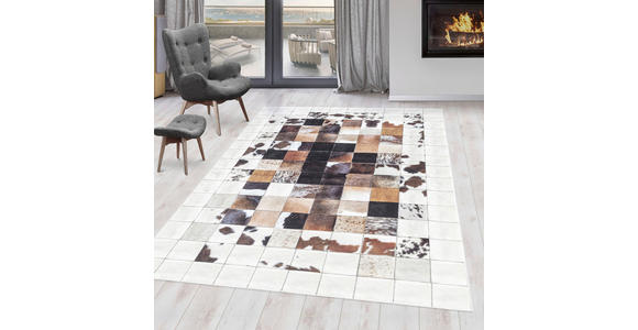 FLACHWEBETEPPICH 80/150 cm Fiesta Creme  - Creme, Design, Leder/Textil (80/150cm) - Novel