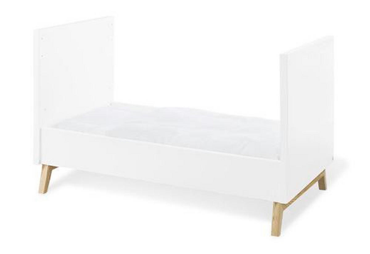GITTERBETT PINOLINO RIVA  149/78/88 cm   - Eschefarben/Weiß, Design, Holz/Holzwerkstoff (149/78/88cm) - Pinolino