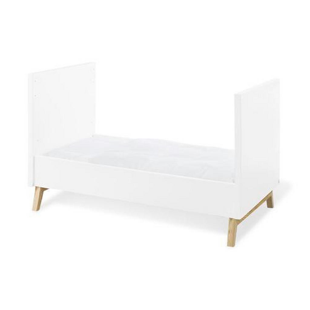 Thumbnail - Pinolino Gitterbett Pinolino Riva, Weiß, Esche, Holz, Holzwerkstoff, Esche, massiv, 78x88x149 cm, zum Juniorbett umbauba...