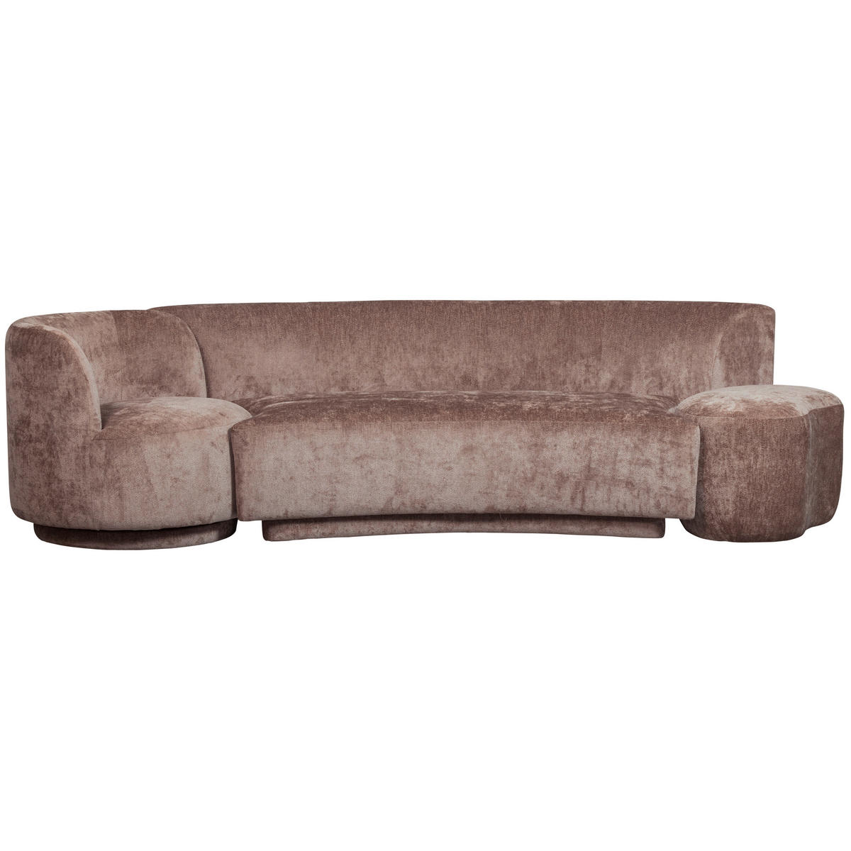 BIGSOFA Chenille Taupe  - Taupe, Design, Textil (270/72/97cm) - Livetastic
