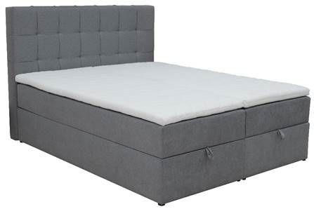 POSTELJA BOXSPRING 160 cm   x 200 cm  , les, tekstil, leseni material  - Moderno, tekstil/leseni material (165/120/215cm) - Hom`in