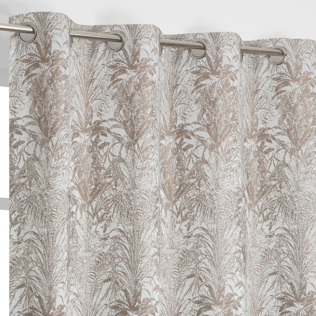 FERTIGVORHANG blickdicht  - Graubraun, Basics, Textil (135/240cm)