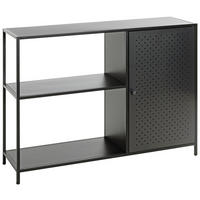 REGAL  100/75/30 cm Schwarz  - Schwarz, Design, Metall (100/75/30cm)