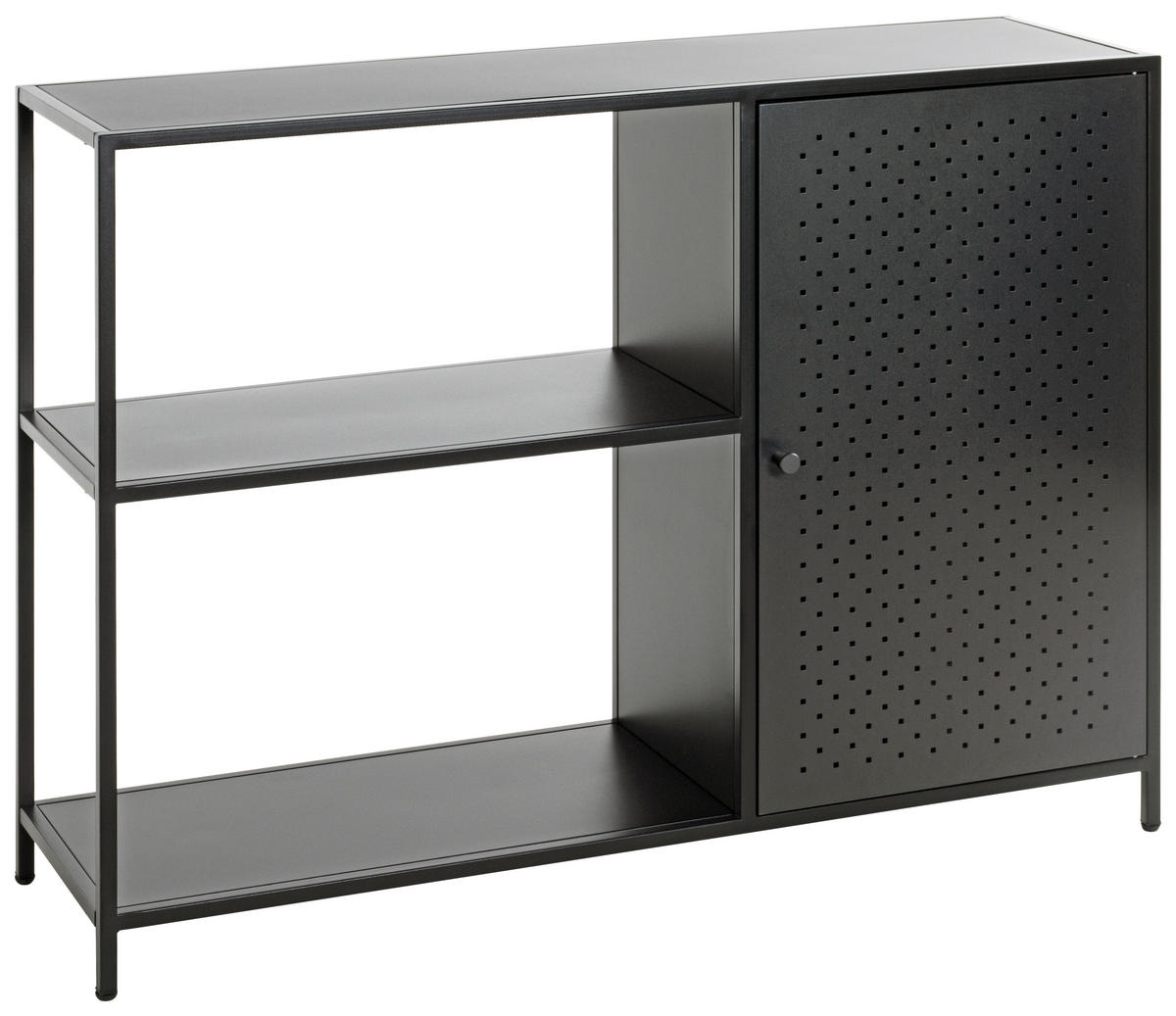 REGAL  100/75/30 cm Schwarz  - Schwarz, Design, Metall (100/75/30cm)