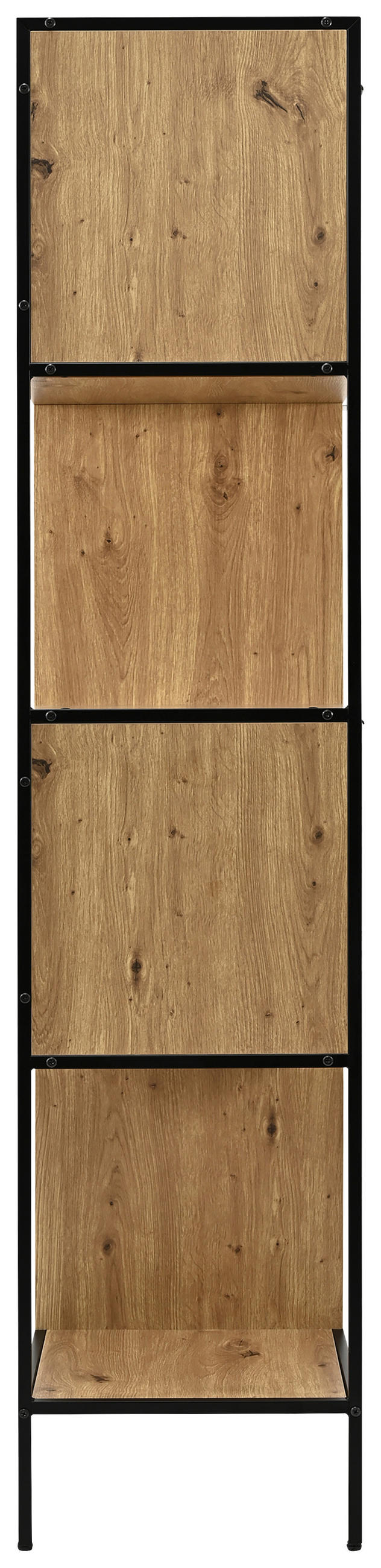 Etajeră Pentru Documente 83,5/182/40 cm  - stejar Artisan/negru, Design, metal/material pe bază de lemn (83,5/182/40cm) - Carryhome