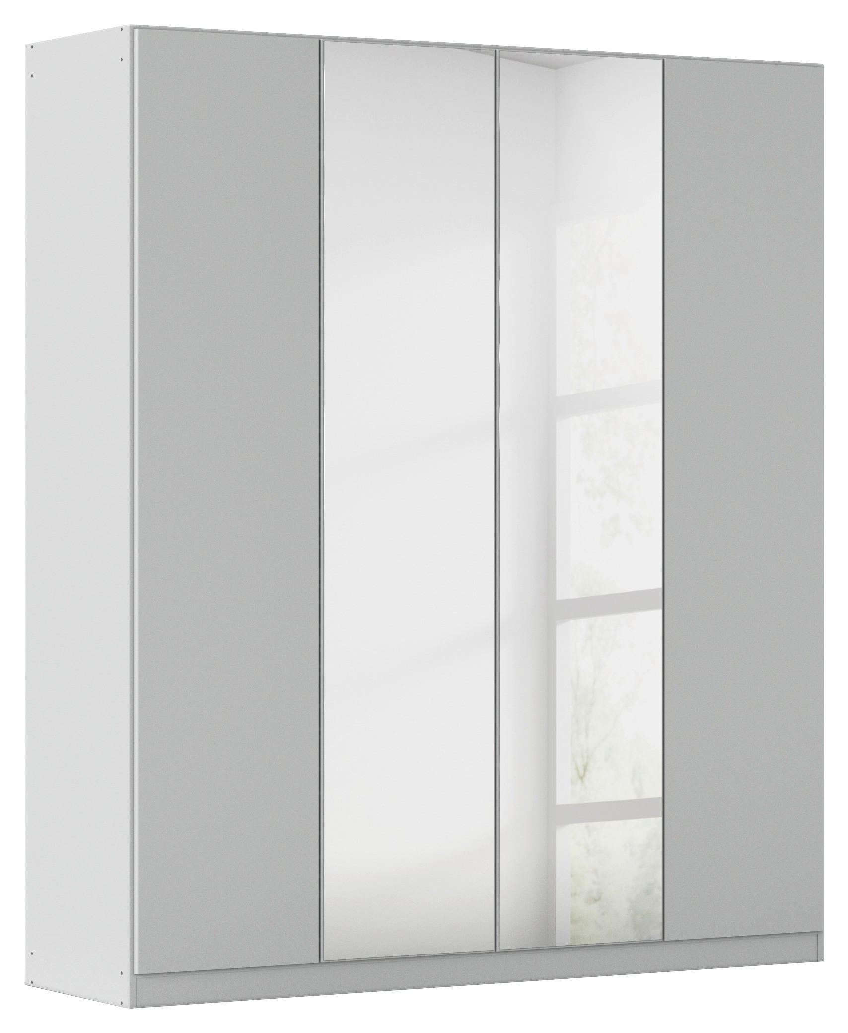 FALTTÜRENSCHRANK Grau  - Grau, Holzwerkstoff (181/210/54cm) - Boxxx