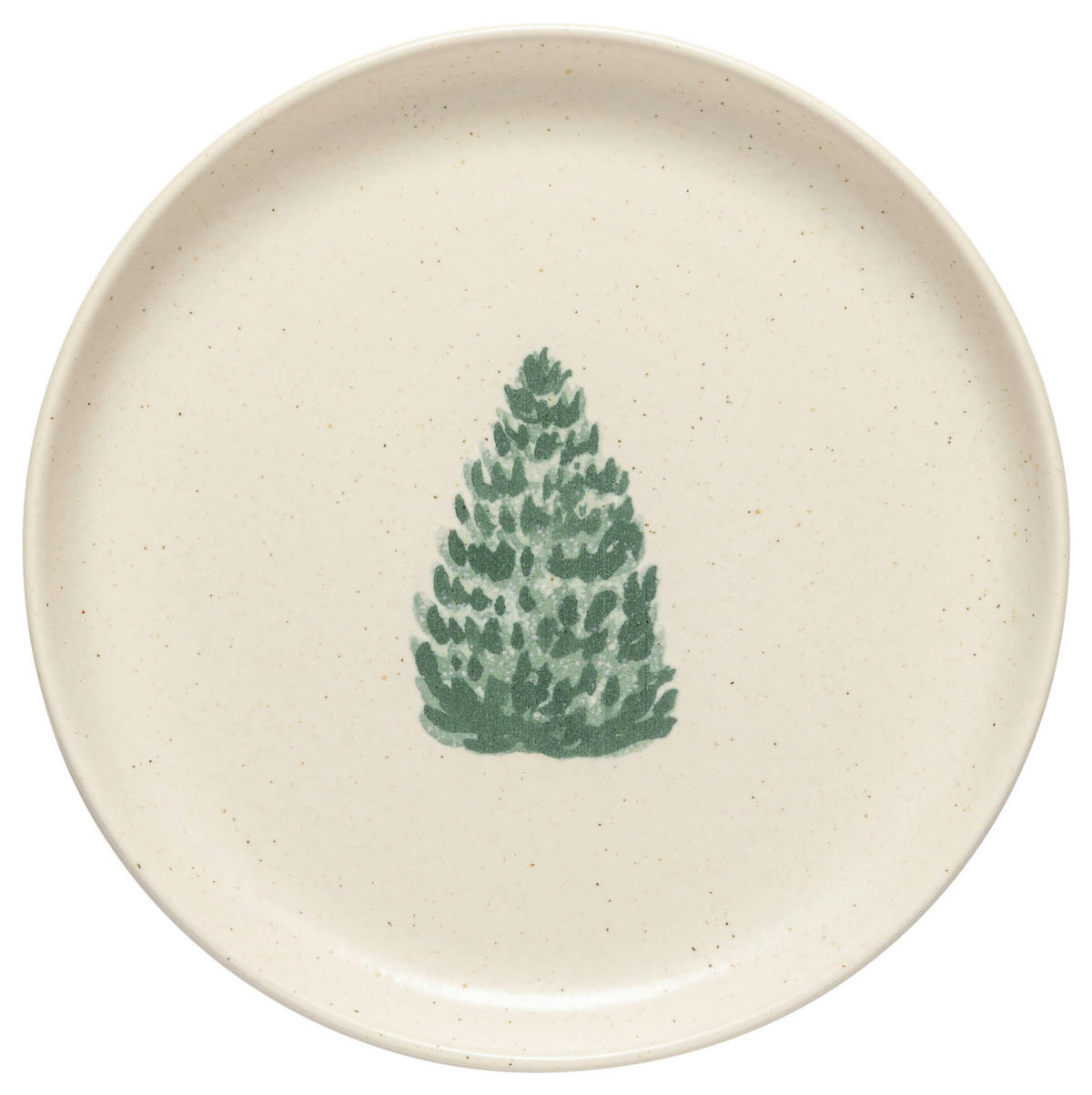 DESSERTTELLERSET Creme, Waldgrün 4-teilig 22 cm PACIFICA  - Waldgrün/Creme, Basics, Keramik (22cm) - Costa Nova