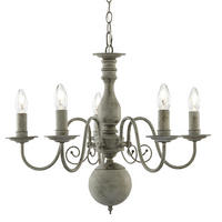 HÄNGLAMPA Greythorne 60/47 cm  - grå, Romantik / Lanthus, metall (60/47cm)