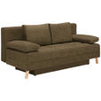 SCHLAFSOFA  in Webstoff Hellgrün  - Naturfarben/Hellgrün, KONVENTIONELL, Holz/Textil (195/90/90cm) - Cantus