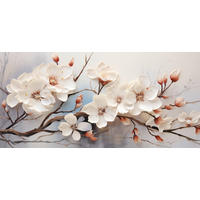 LEINWANDBILD Blumen  - Multicolor, Basics, Holz/Papier (115/55cm) - Euroart