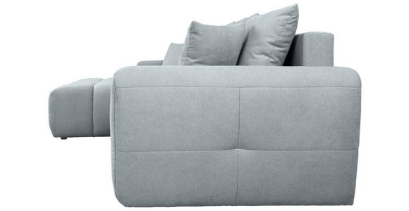 ECKSOFA  in Velours Grau  168/298 cm  - Schwarz/Grau, KONVENTIONELL, Kunststoff/Textil (168/298cm) - Carryhome