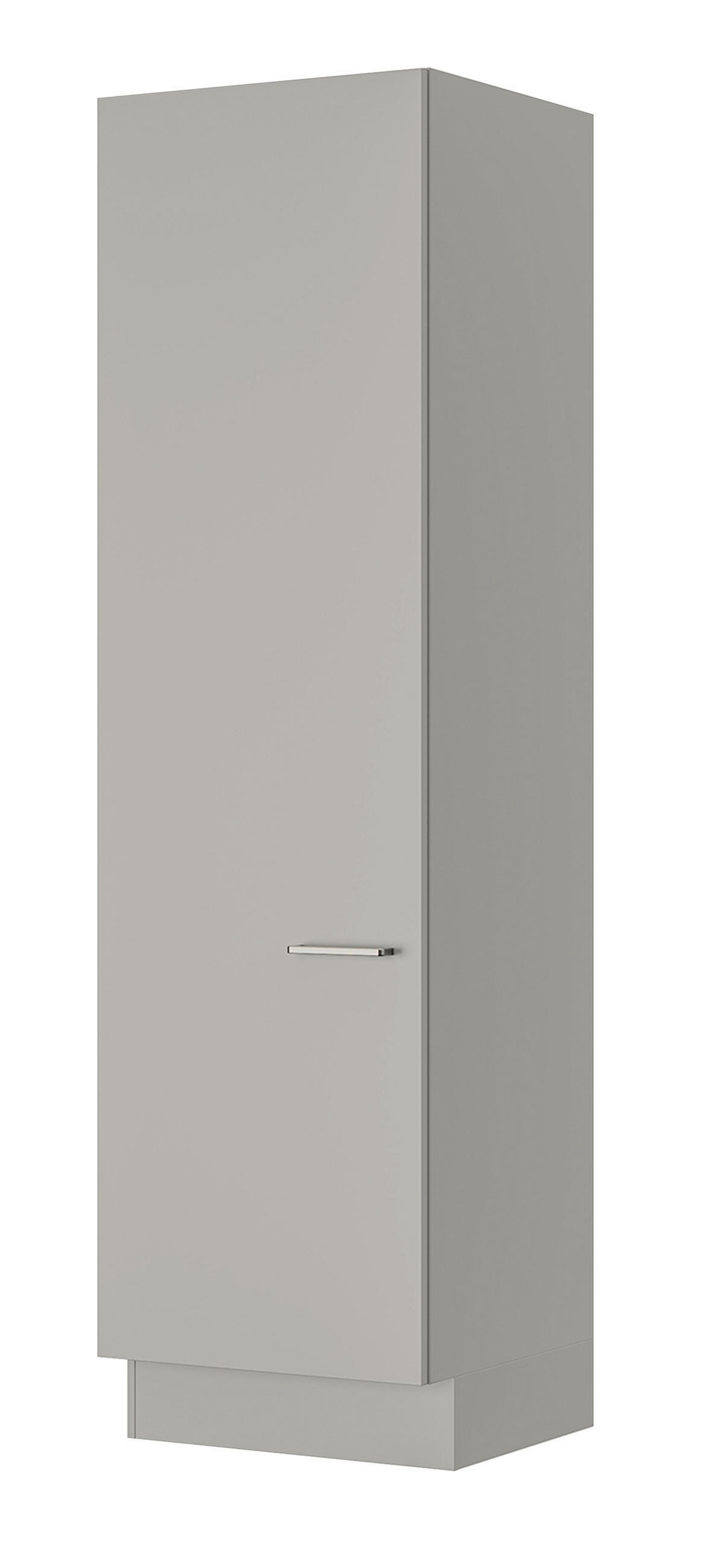 MEHRZWECKSCHRANK 60/216,6/58,2 cm  in Grau  - Edelstahlfarben/Grau, MODERN, Holzwerkstoff/Metall (60/216,6/58,2cm) - Nobilia