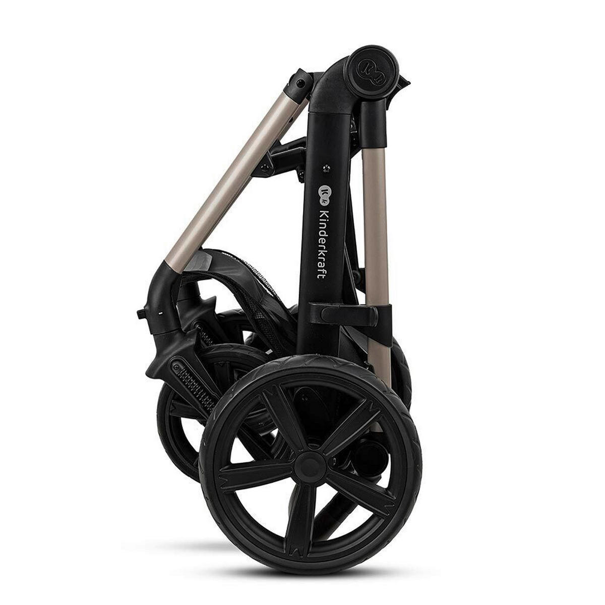 DJEČJA KOLICA  Moov 2  - svijetlo siva/crna, Basics, metal/tekstil (86.5/60cm) - kinderkraft