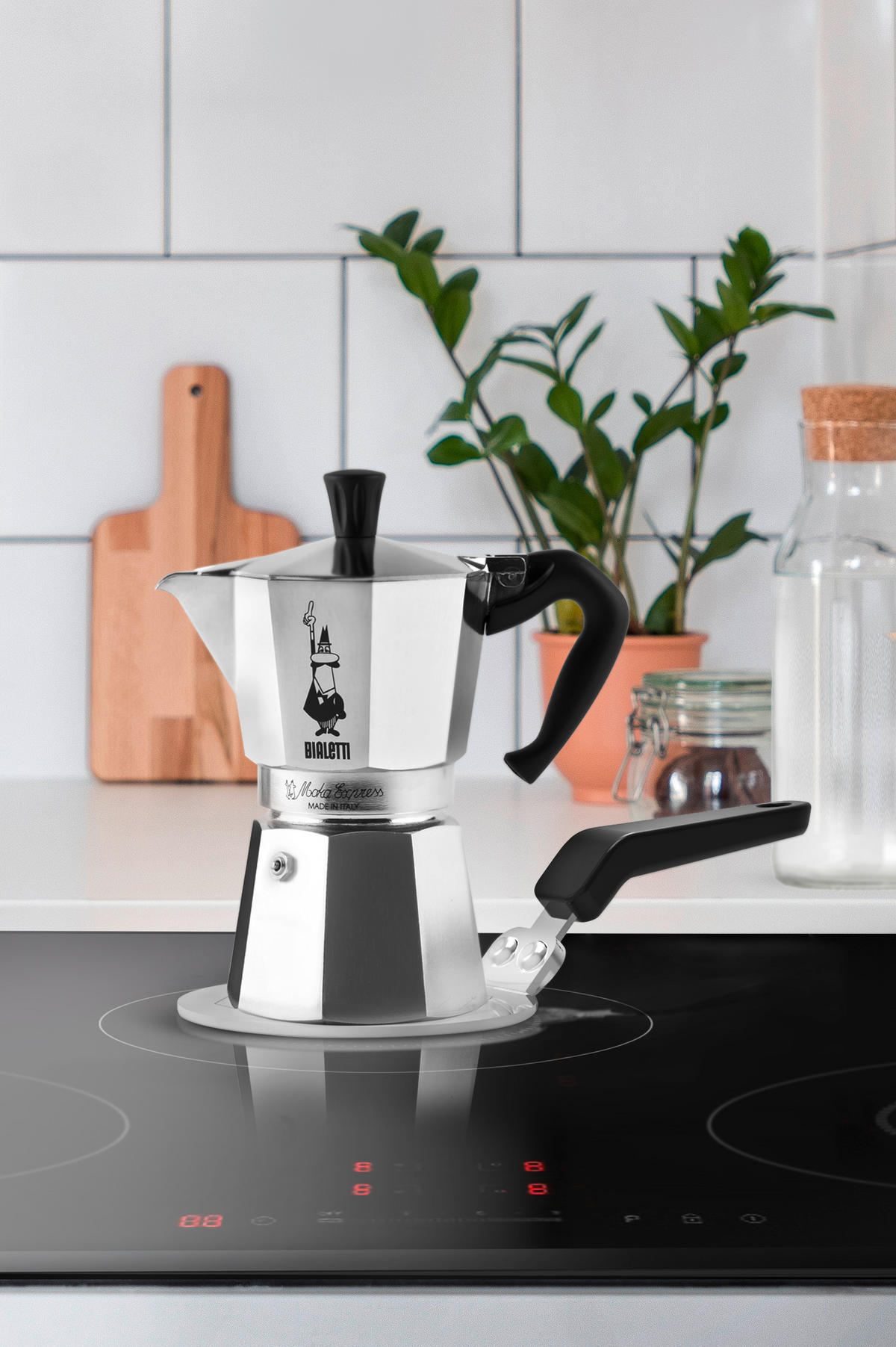 INDUKTIONSADAPTERPLATTE  - Edelstahlfarben, Basics, Kunststoff/Metall (25,5/13/5,5cm) - Bialetti