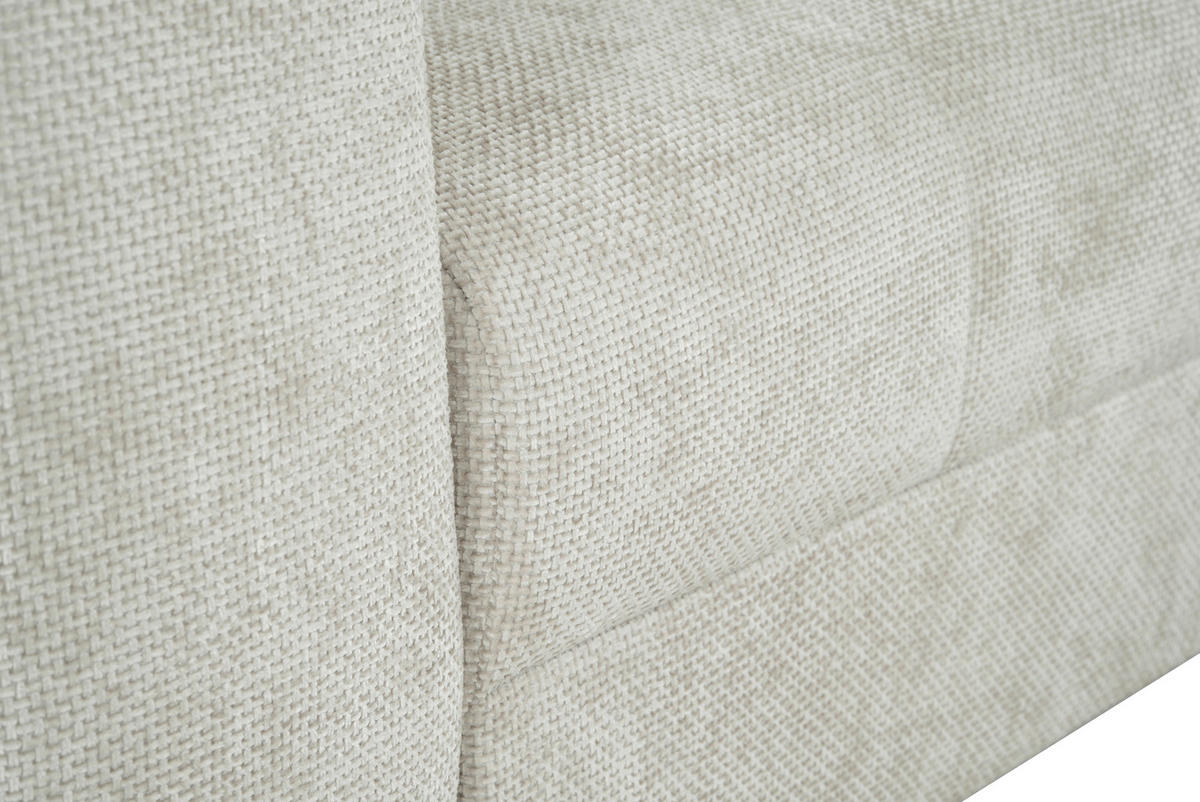 SCHLAFSOFA Struktur Creme  inkl. Zierkissen, Rückenkissen, Bettkasten, Schlaffunktion, Rücken echt  - Creme/Schwarz, KONVENTIONELL, Kunststoff/Textil (253/87/102cm) - Xora