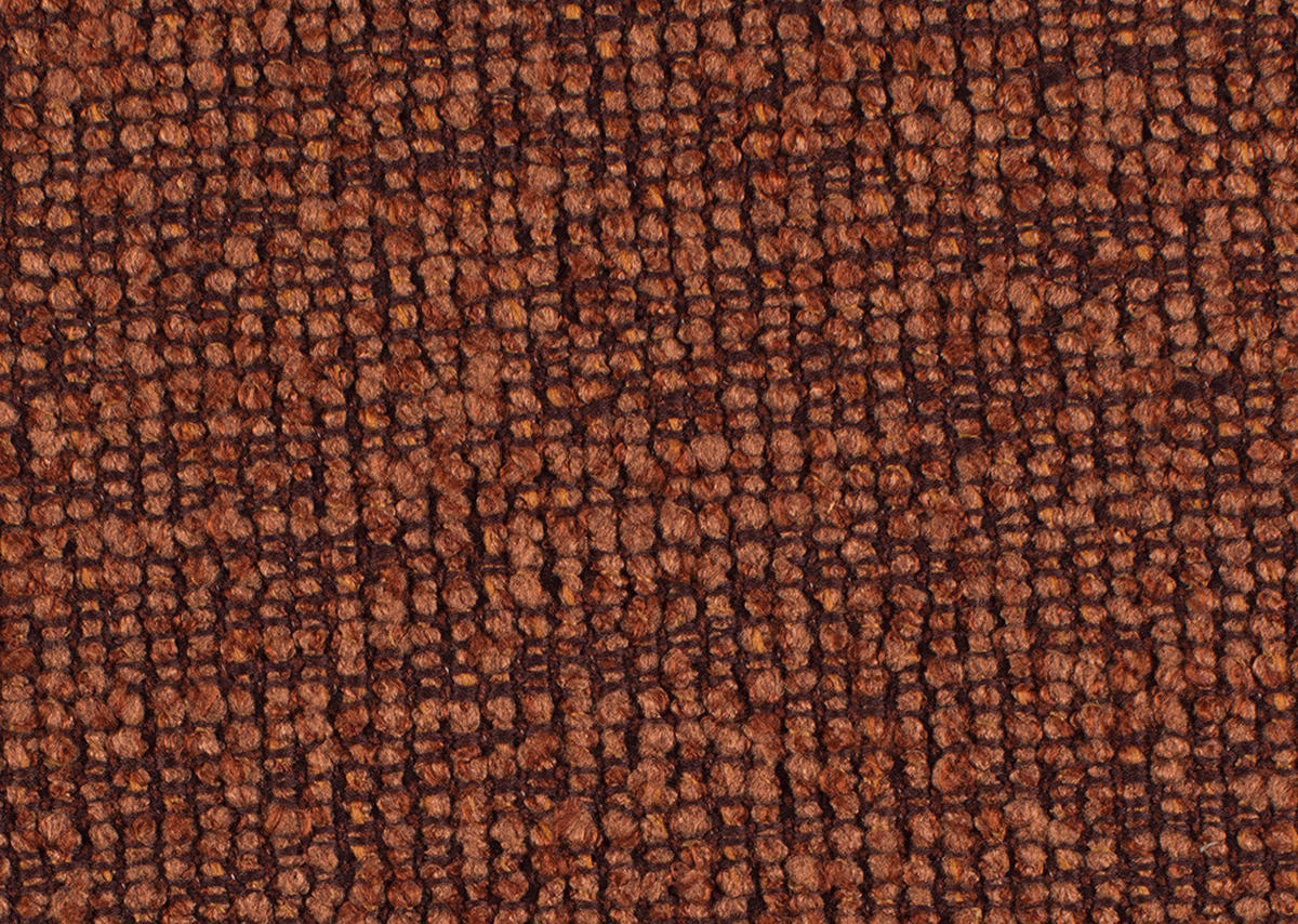 ECKSOFA in Webstoff Rostfarben  - Rostfarben/Schwarz, Design, Textil/Metall (197/295cm) - Valdera