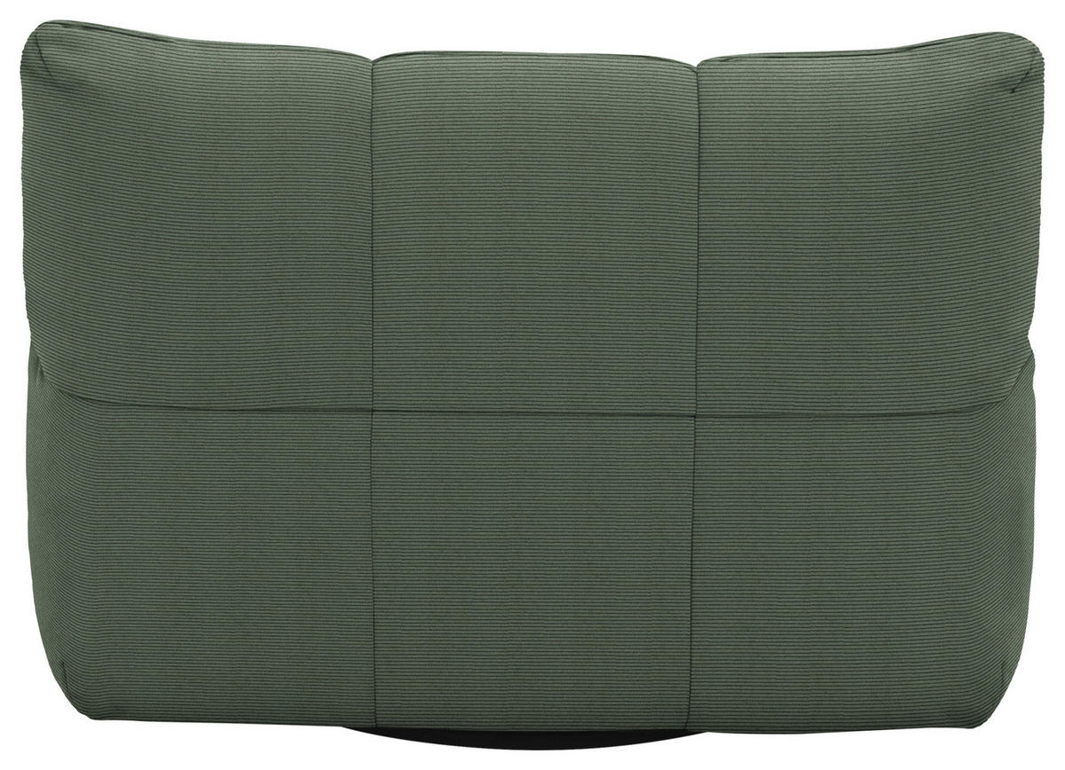 SESSEL Feincord Olivgrün  - Schwarz/Olivgrün, Design, Kunststoff/Textil (112/85/108cm) - Pure Home Lifestyle