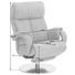 RELAXSESSEL in Leder Grau - Chromfarben/Grau, Design, Leder/Metall (77/112/89cm) - Himolla RELAXSESSEL in Leder Grau - Chromfarben/Grau, Design, Leder/Metall (77/112/89cm) - Himolla