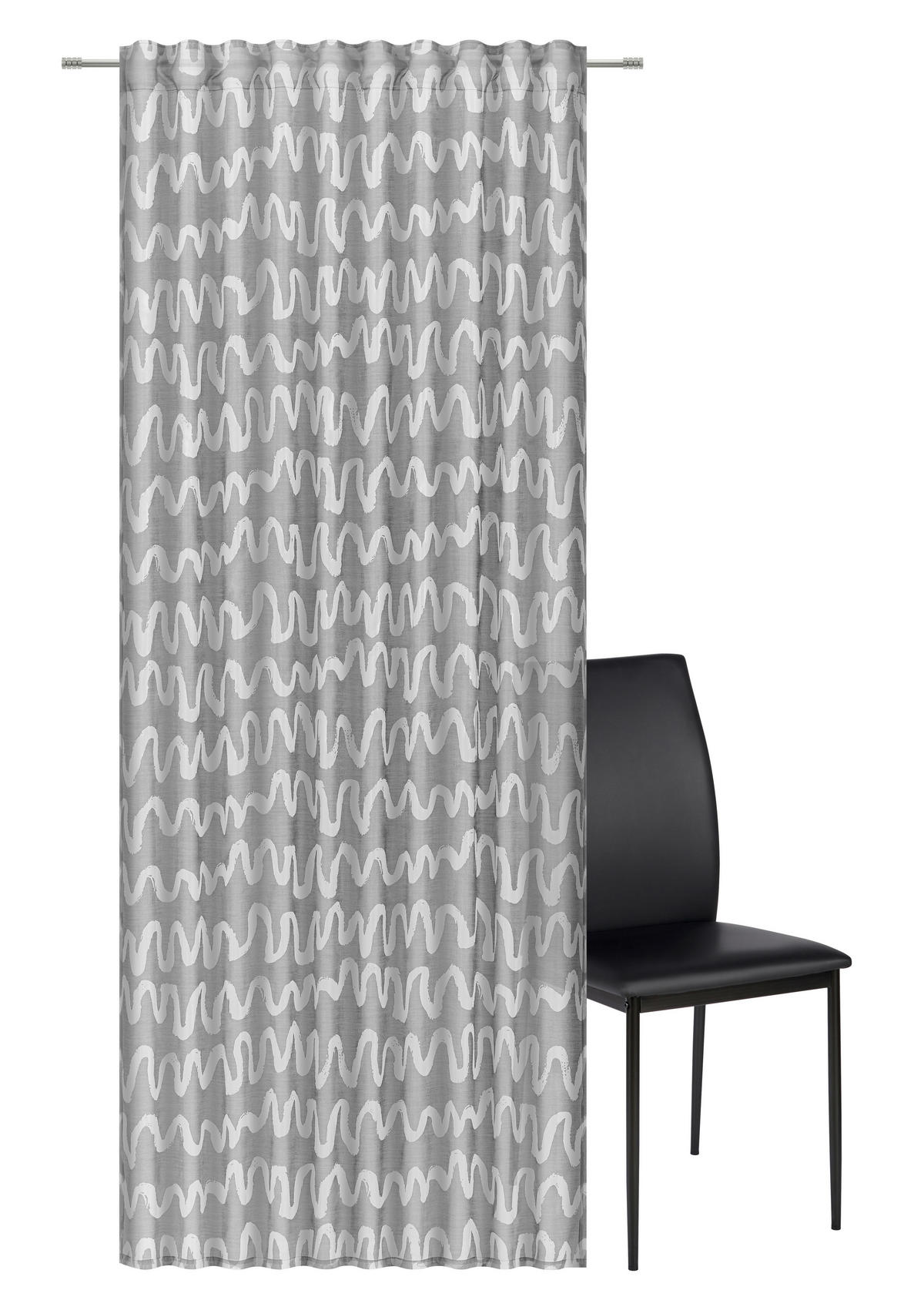 FERTIGVORHANG  halbtransparent  140/245 cm   - Grau, Design, Textil (140/245cm) - Esposa