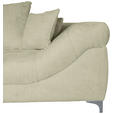 ECKSOFA Beige Chenille - Chromfarben/Beige, KONVENTIONELL, Textil/Metall (227/329cm) - Carryhome
