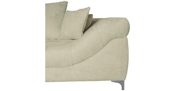 ECKSOFA Beige Chenille - Chromfarben/Beige, KONVENTIONELL, Textil/Metall (227/329cm) - Carryhome