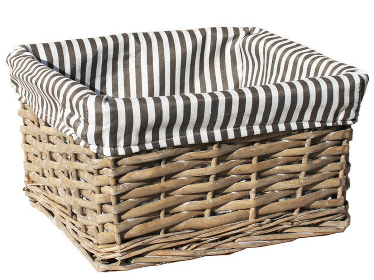 LÁDA 28/25/15 cm  - többszínű, Basics, természetes anyagok (28/25/15cm)