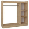 KLEIDERSCHRANK in Honigeiche  - Honigeiche, Design, Holzwerkstoff (124/120/35cm) - MID.YOU