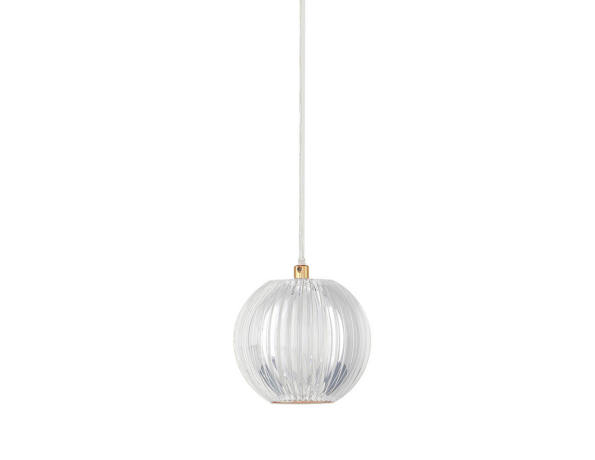 LED-HÄNGELEUCHTE Brillant 120/11/11 cm  - Goldfarben, Design, Kunststoff (120/11/11cm)