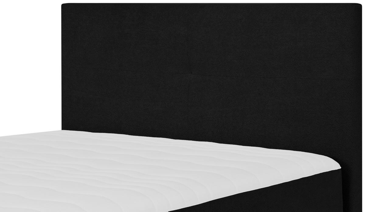 BOXBETT 120/200 cm  in Schwarz  - Schwarz, KONVENTIONELL, Textil (120/200cm) - P & B
