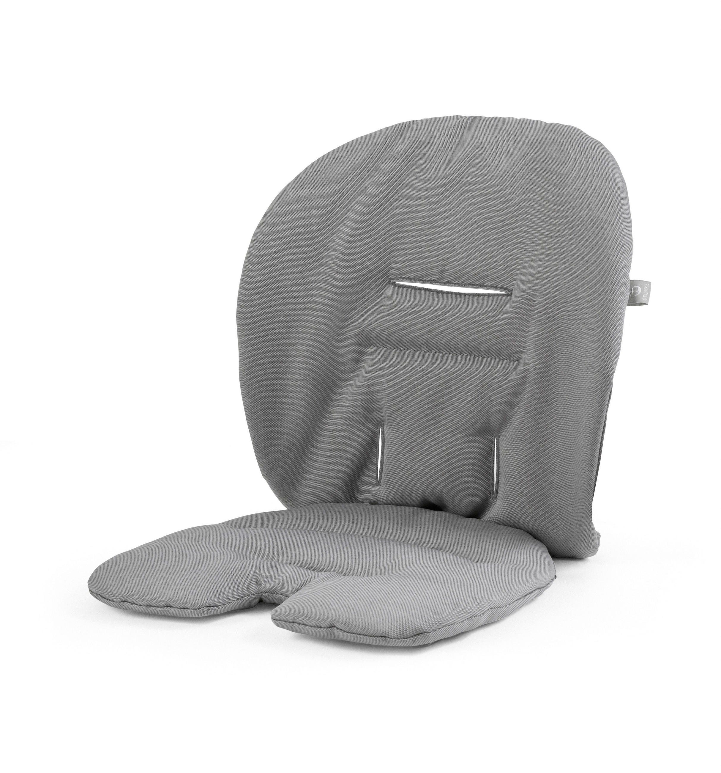 HOCHSTUHLEINLAGE  - Grau, Basics, Textil (18/28/5cm) - Stokke