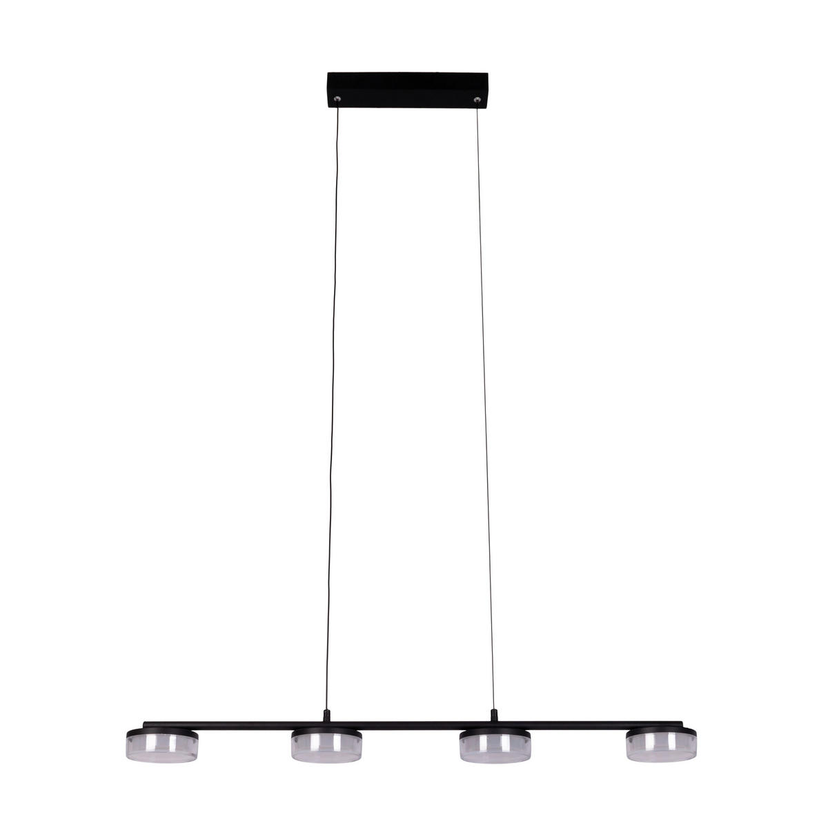 LED-PENDELLEUCHTE CIMO 96/12/150 cm   - Schwarz/Weiß, KONVENTIONELL, Kunststoff/Metall (96/12/150cm) - Näve