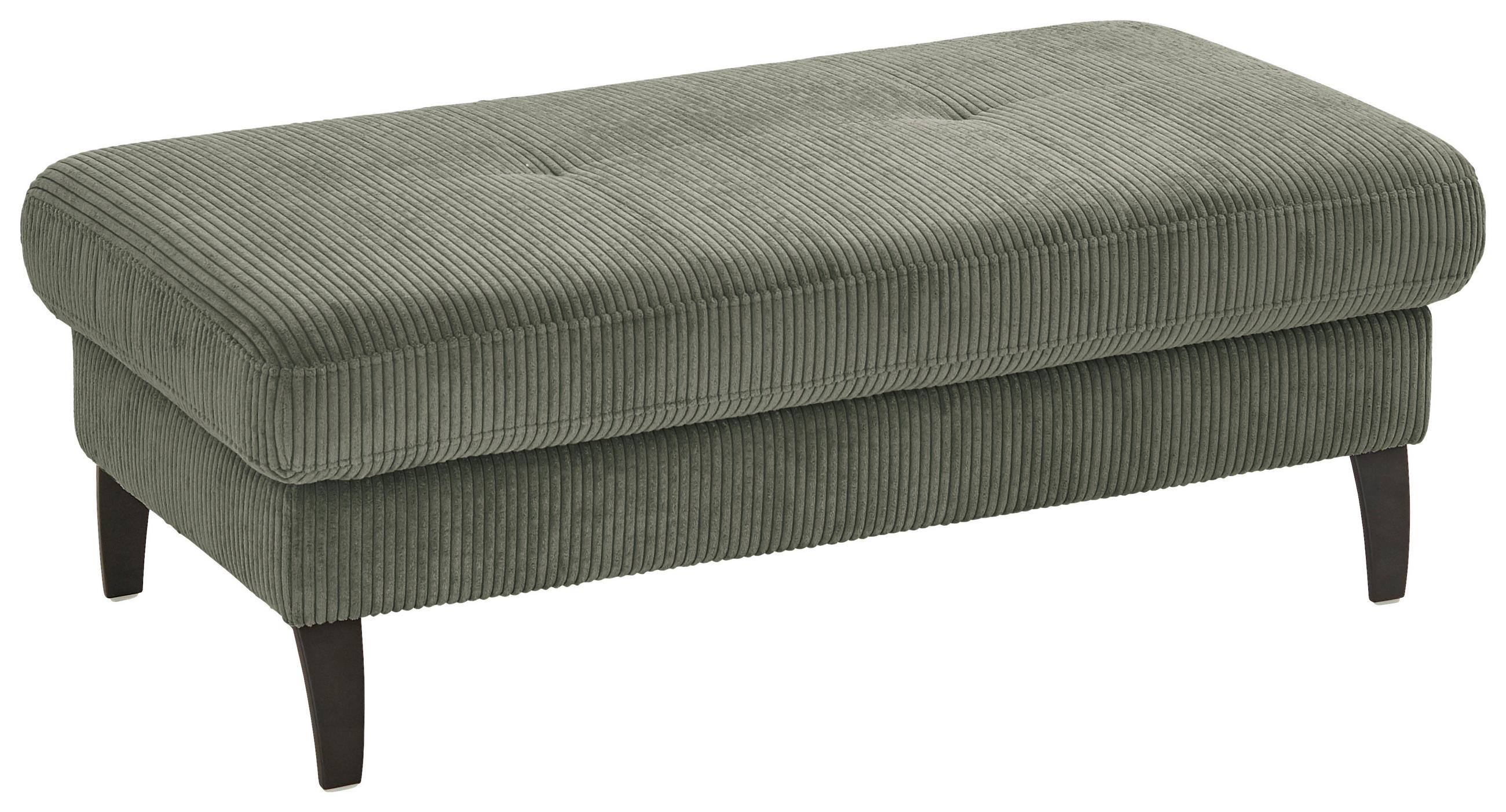 HOCKER in Textil Olivgrün  - Schwarz/Olivgrün, Modern, Textil/Metall (130/45/67cm) - Beldomo Style