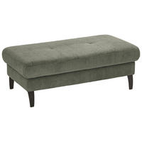 HOCKER in Textil Olivgrün  - Schwarz/Olivgrün, Modern, Textil/Metall (130/45/67cm) - Beldomo Style