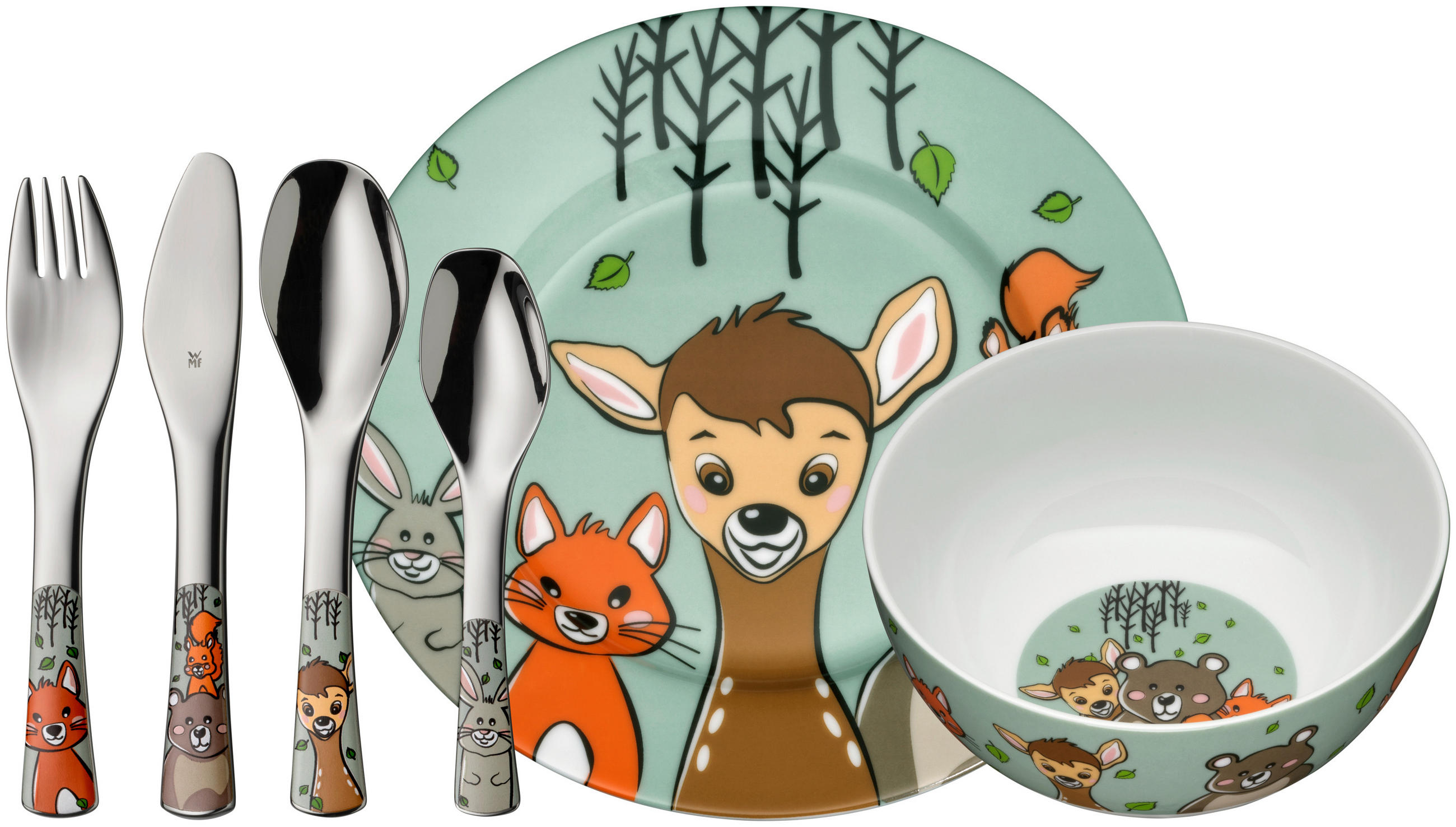 KINDERBESTECK - Edelstahlfarben, Basics, Metall (40,5/25/10cm) - WMF