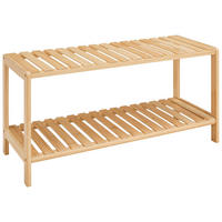 SCHUHREGAL Bambus Naturfarben  - Naturfarben, Basics, Naturmaterialien/Holz (69/33/28cm) - Carryhome
