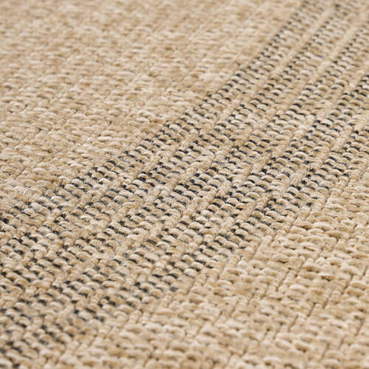 OUTDOORTEPPICH 200/200 cm Comilla Beige, Schwarz  - Beige/Schwarz, Basics, Textil (200/200cm) - Novel