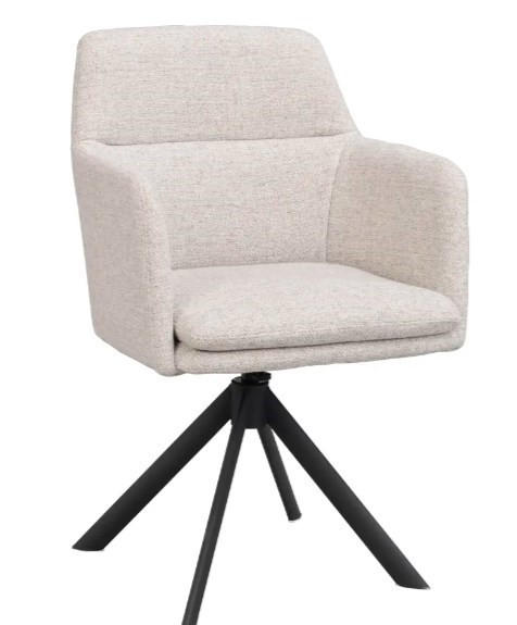 SNURRSTOL  i svart, beige  - beige/svart, Klassisk, metall/trä (56/84/61cm) - Rowico
