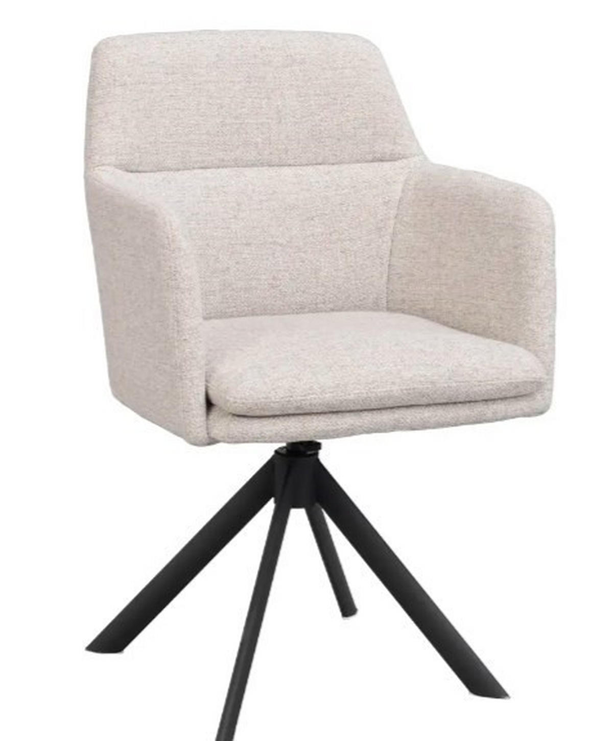 SNURRSTOL  i beige, svart  - beige/svart, Klassisk, metall/trä (56/84/61cm) - Rowico