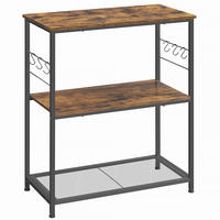 KÜCHENREGAL 80/90/40 cm  in Braun, Schwarz  - Schwarz/Braun, Basics, Holzwerkstoff/Metall (80/90/40cm) - Boxxx