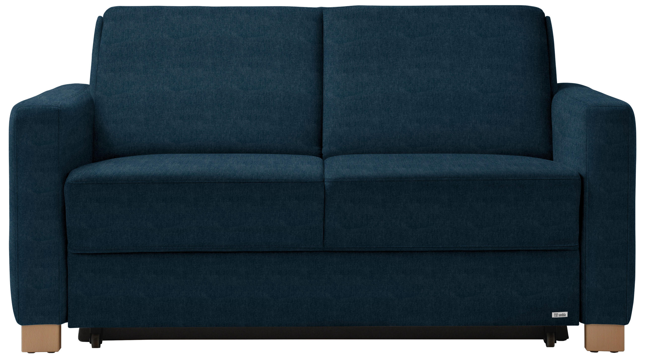 SCHLAFSOFA  in Dunkelblau  - Naturfarben/Dunkelblau, KONVENTIONELL, Holz/Textil (160/86/92cm) - Sedda