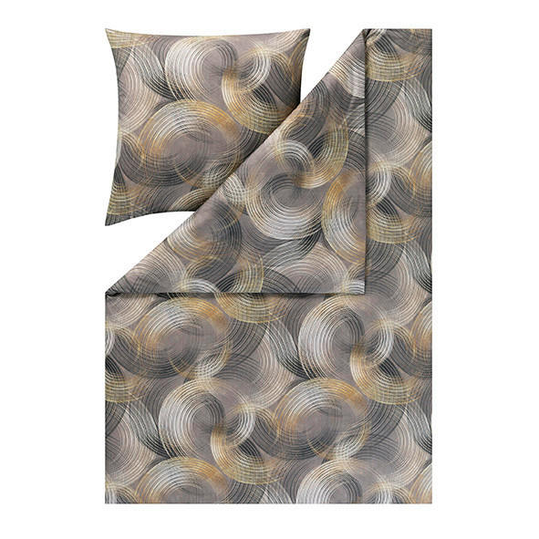 Estella POVLEČENÍ, interlock jersey, antracitová, 140/200 cm