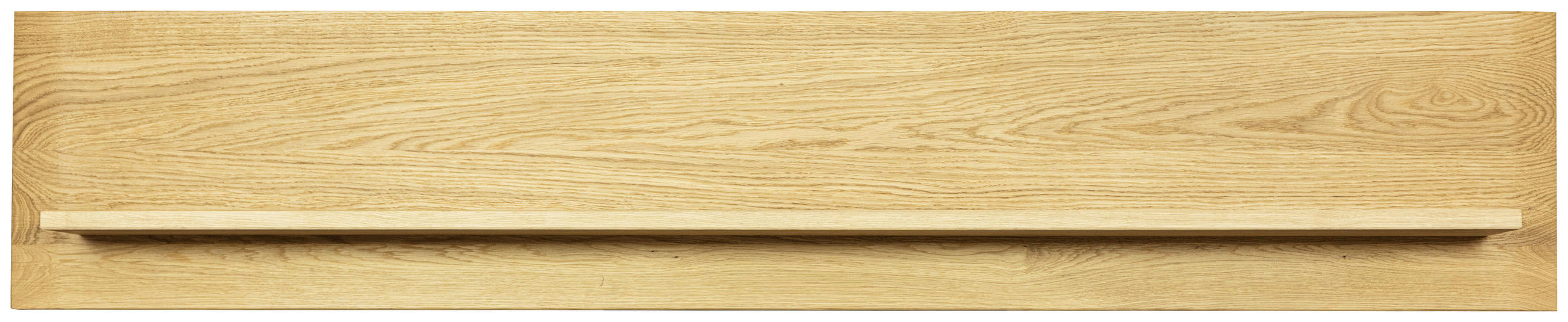 WANDBOARD Holz Eiche massiv Eichefarben  - Eichefarben, Natur, Holz (165/32/20cm) - Linea Natura