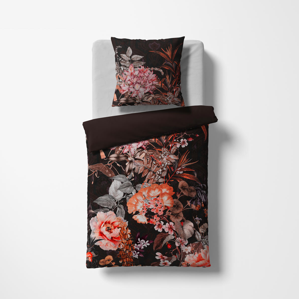 BETTWÄSCHE Black Premium Jersey Interlock-Jersey 155/200 cm  - Multicolor, Design, Textil (155/200cm) - Fleuresse