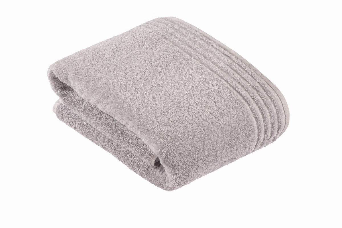 RUČNÍK DO KOUPELNY, 100/150 cm, světle šedá - světle šedá, Basics, textil (100/150cm) - Vossen