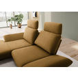 ECKSOFA  in Flachgewebe Currygelb  155/234 cm  - Currygelb/Schwarz, Design, Textil/Metall (155/234cm) - Dieter Knoll