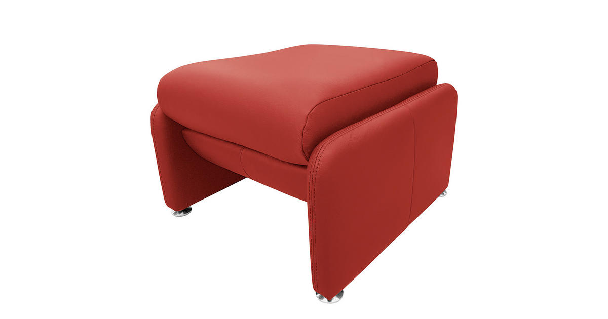 Livetastic HOCKER Echtleder Rot jetzt nur online XXXLutz.de