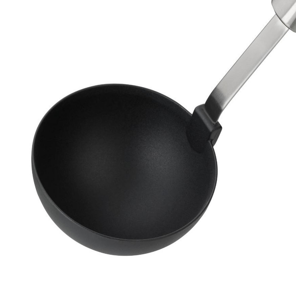 SCHÖPFLÖFFEL  - Schwarz, Basics, Kunststoff/Metall (30cm) - Silit