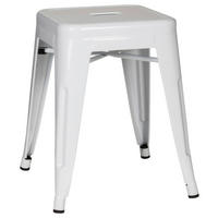 TABURE, kovina bela  - bela, Basics, kovina (39/46/39cm) - MID.YOU