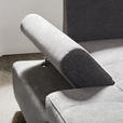 ECKSOFA Grau Flachgewebe  - Silberfarben/Grau, Design, Textil/Metall (174/306cm) - Carryhome