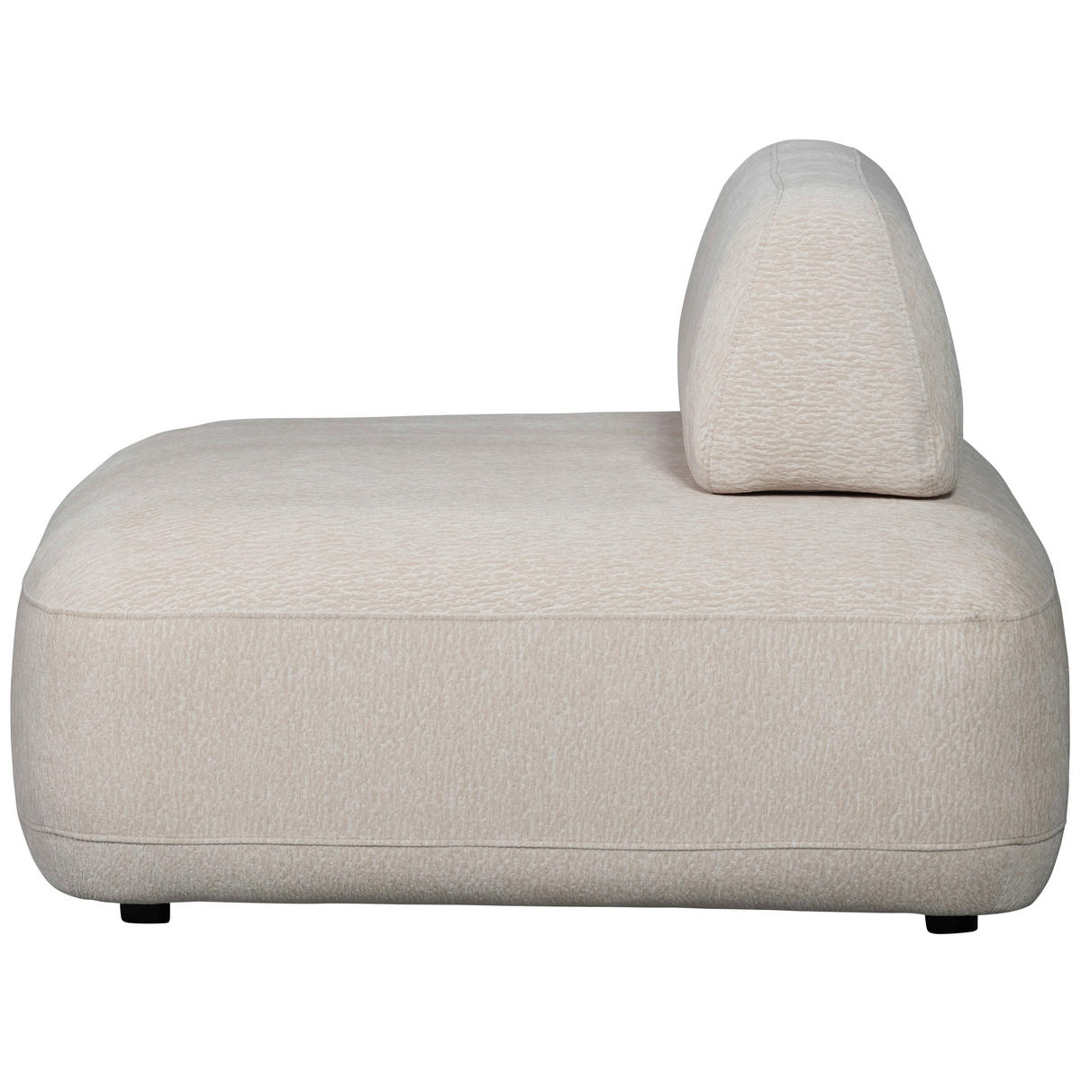 SESSEL in Struktur Sandfarben  - Sandfarben/Schwarz, Design, Kunststoff/Textil (100/70/116cm) - Livetastic